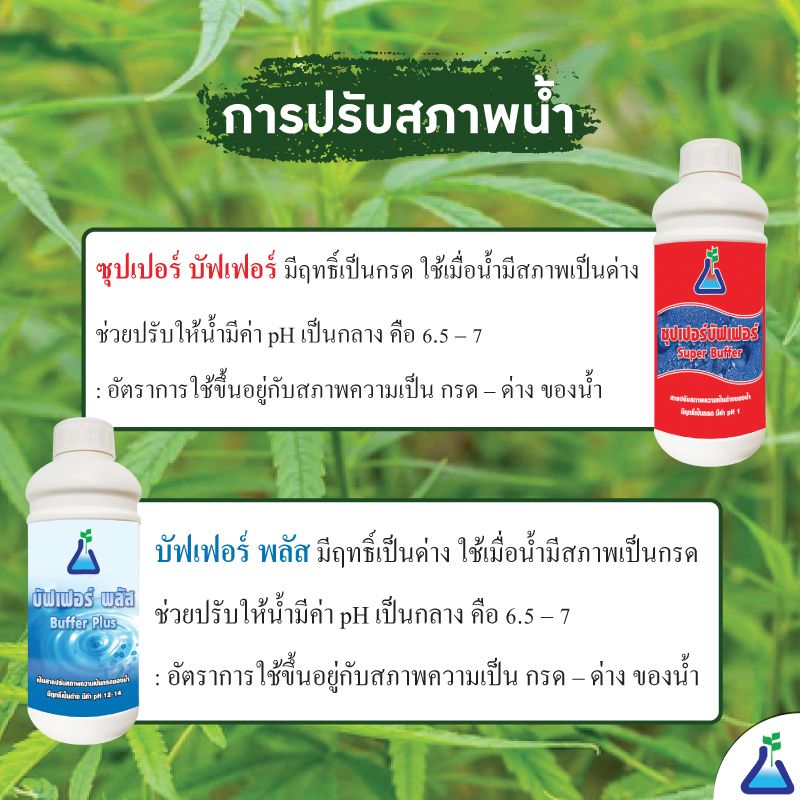 ซุปเปอร์ บัฟเฟอร์ และบัฟเฟอร์ พลัส ช่วยปรับสภาพน้ำที่เป็นกรด-ด่าง